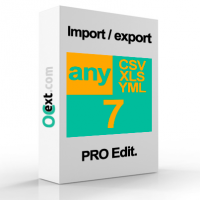 anyCSV/XLS/YML PRO 7 - модуль импорта CSV, Excel, YML файлов и экспорта в CSV, Excel для OpenCart 2, 3